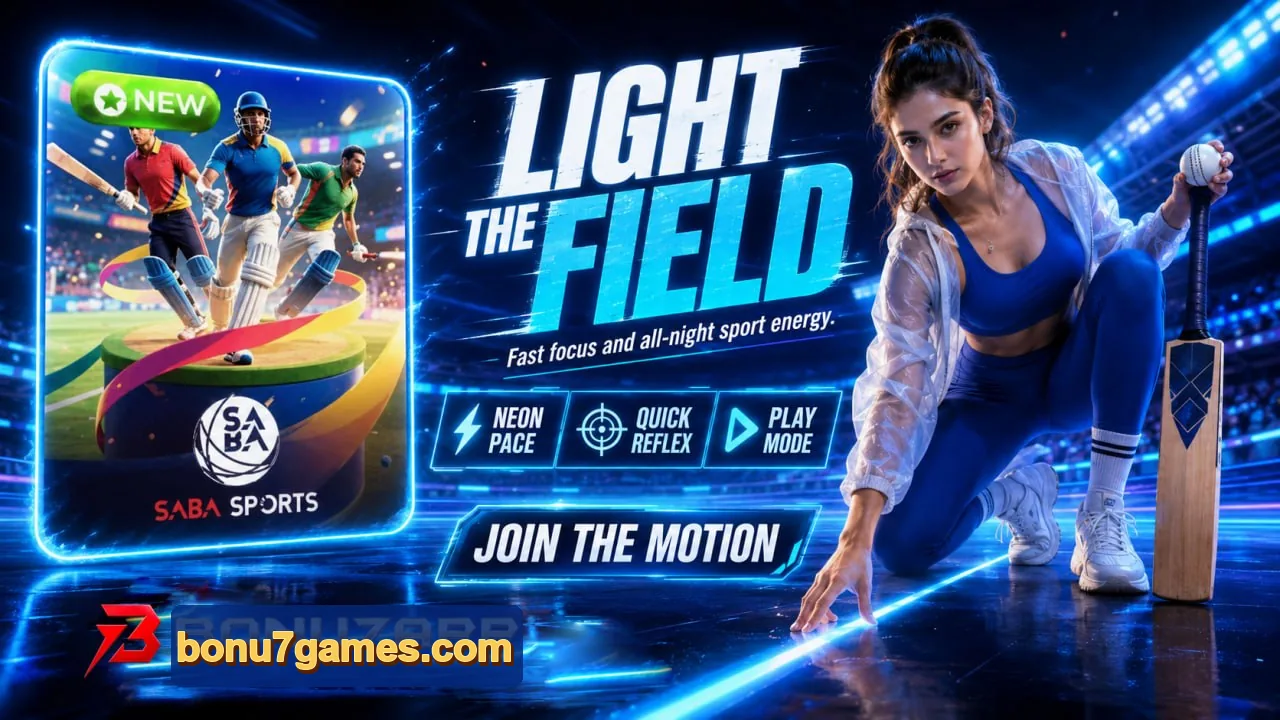 Sports-themed Bonu7 promotional artwork